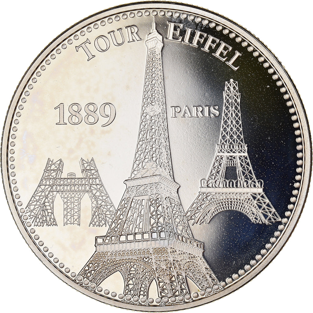 Francia, medaglia, Paris - La Tour Eiffel, Arts & Culture, SPL+, Rame-nichel