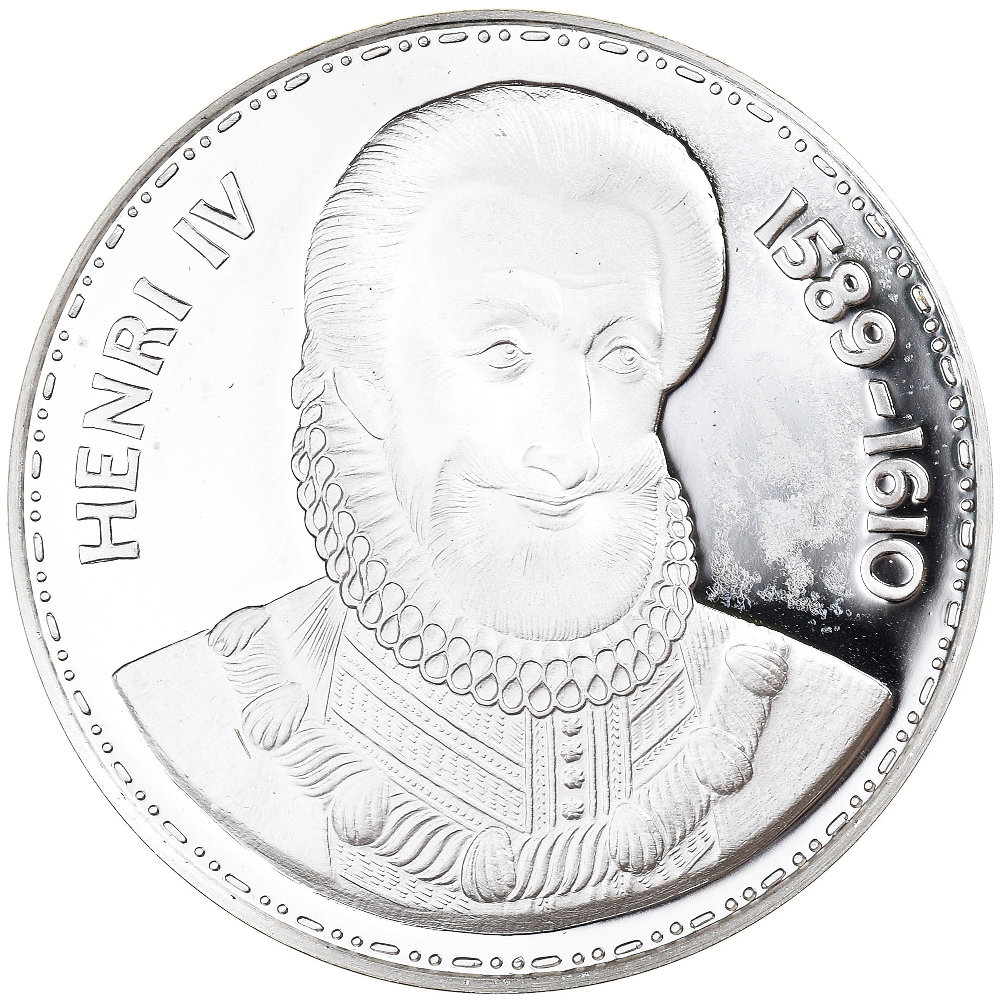 Francja, medal, Henri IV, Historia, AU(50-53), Srebro