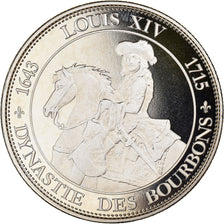 Francia, medaglia, Les rois de France, Louis XIV, FDC, Rame-nichel