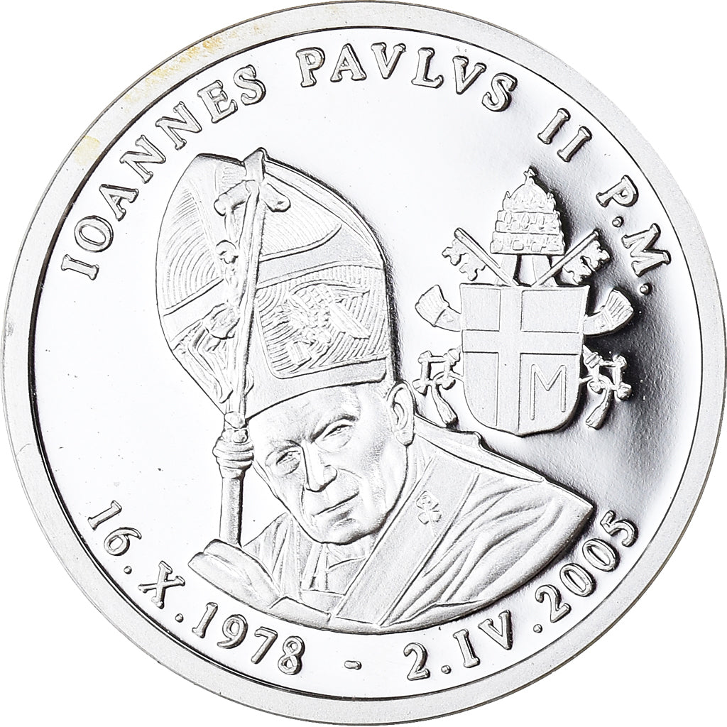 Vatican, Medal, Le Pape Jean-Paul II, 2005, MS(65-70), Silver