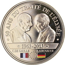 France, Médaille, 50 Ans du Traité de l'Elysée, De Gaulle-Adenauer, Politics
