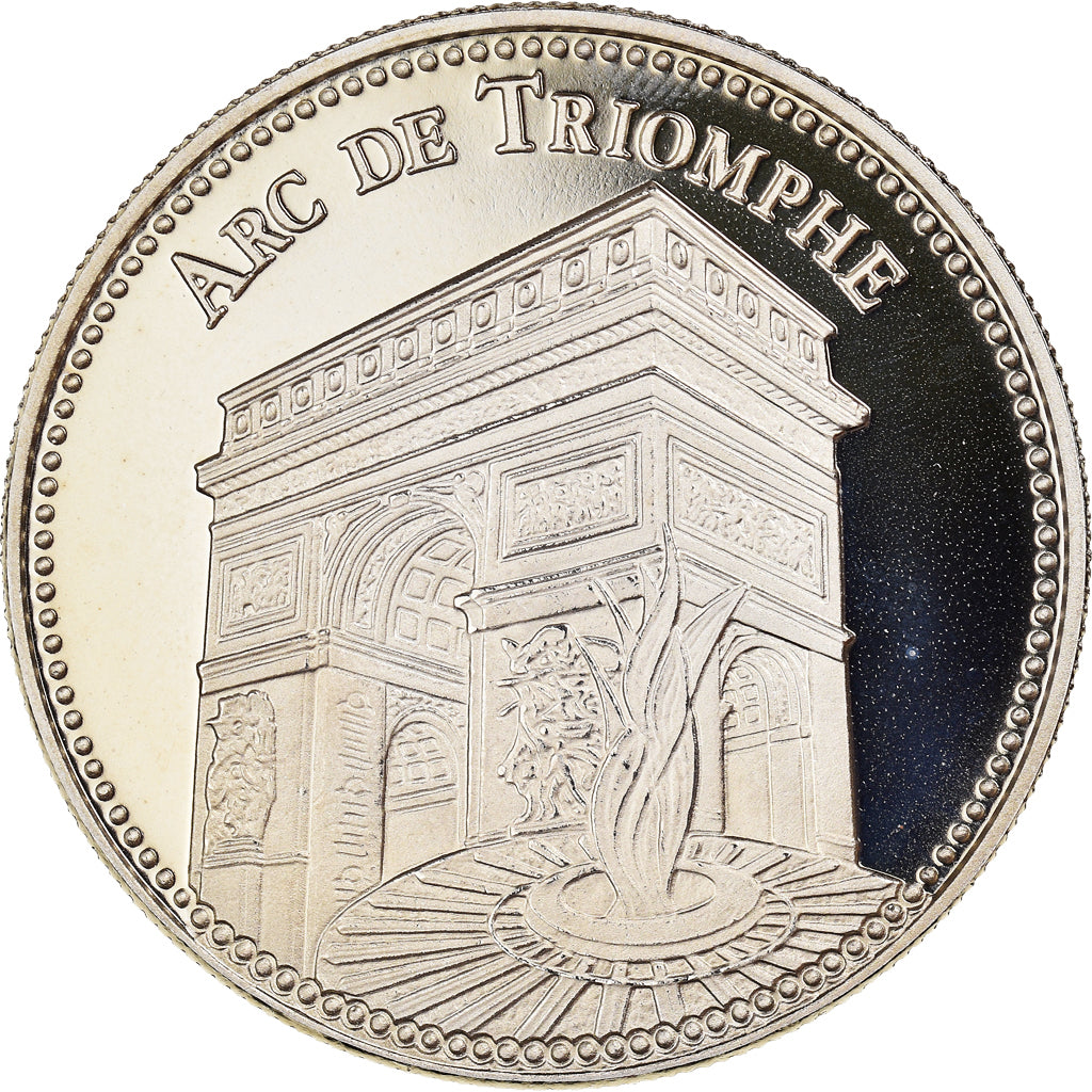 Francia, medaglia, L'Arc de Triomphe, History, FDC, Rame dorato