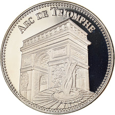 France, Medal, L'Arc de Triomphe, History, MS(64), Copper Gilt