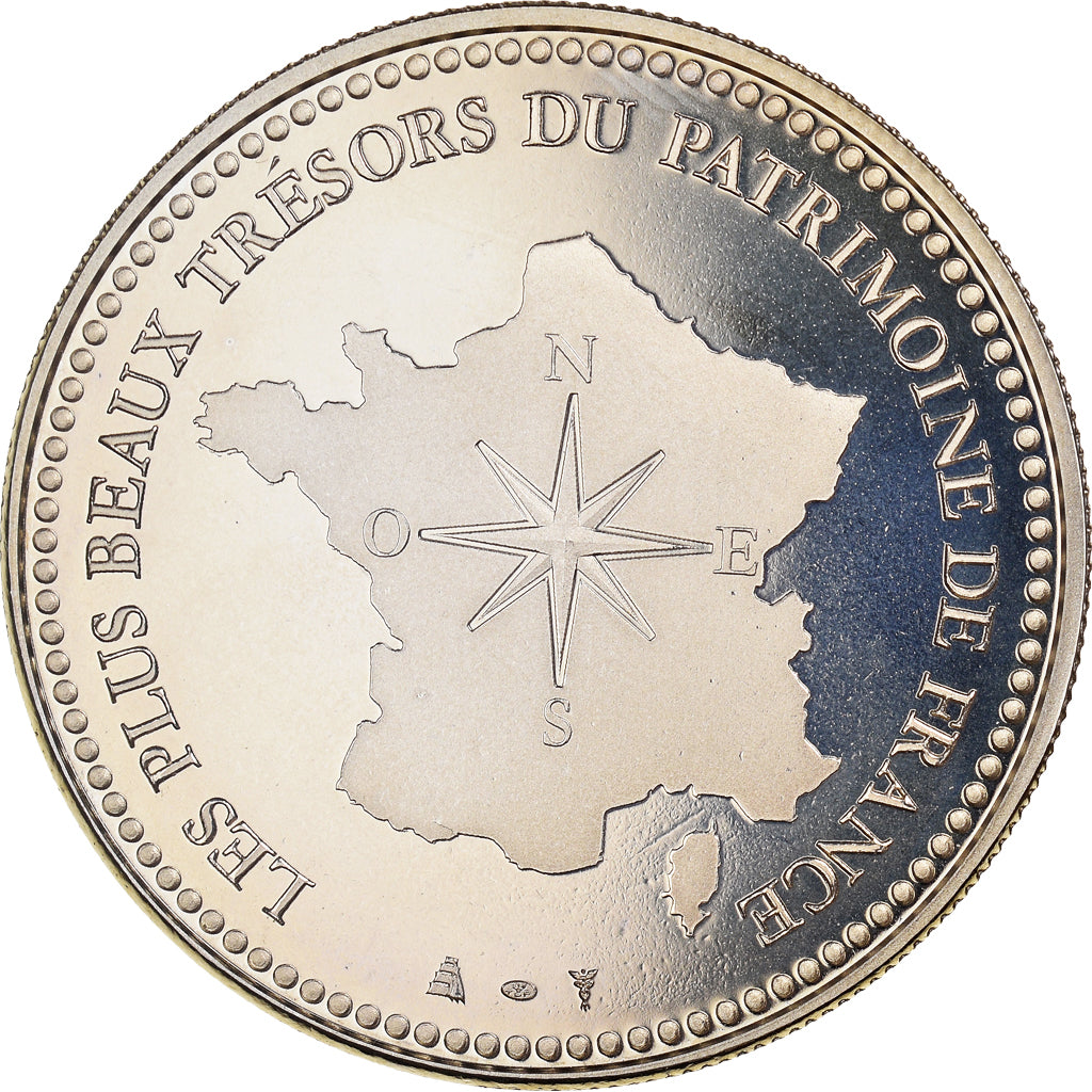 França, medalha, Mont Saint-Michel, Patrimoine Culturel, MS(65-70)