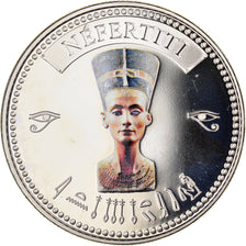 Egitto, medaglia, Trésors d'Egypte, Nefertiti, FDC, Rame-nichel