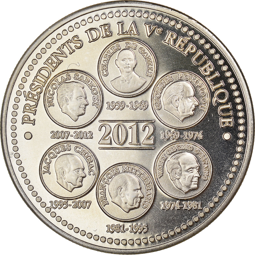 Francja, medal, Les Présidents de la République Française, MS(65-70)