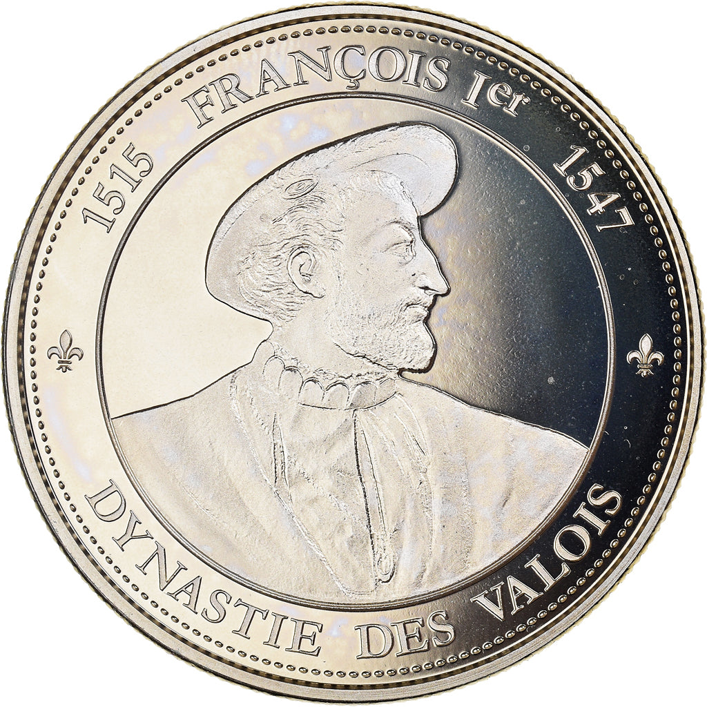 Francia, medalla, Les Rois de France, François Ier, FDC, Cobre - níquel