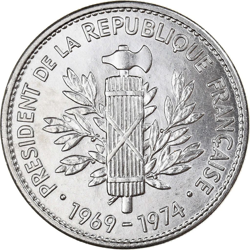 Francja, medal, Les Présidents de la République, Georges Pompidou, MS(65-70)