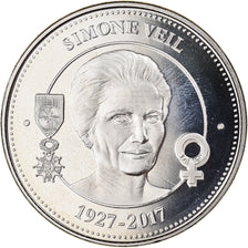 Francia, medaglia, Simone Veil, Collection Panthéon, 2017, FDC, Rame-nichel