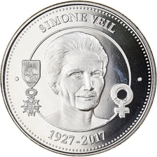 France, Medal, Simone Veil, Collection Panthéon, 2017, MS(65-70), Copper-nickel