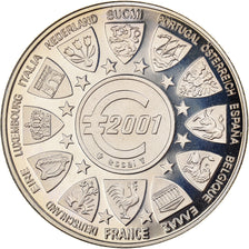 France, Medal, L'Europe, La Semeuse, 2001, Jimenez, MS(65-70), Copper-nickel