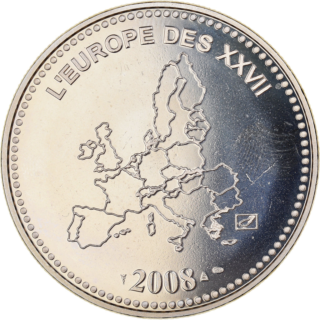 Francia, medalla, L'Europe des XXVII, Veme République, Politics, 2008, SC