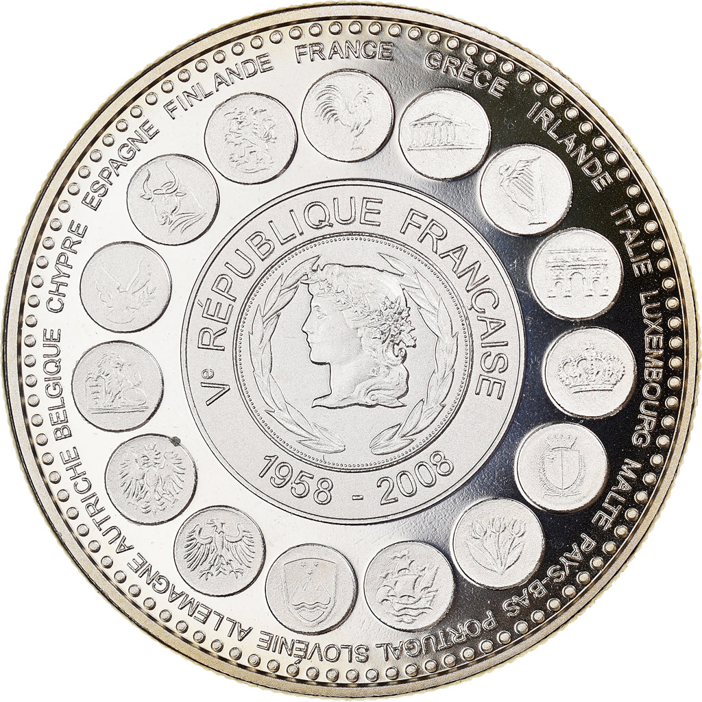 Francia, medaglia, L'Europe des XXVII, Veme République, Politics, 2008, SPL+