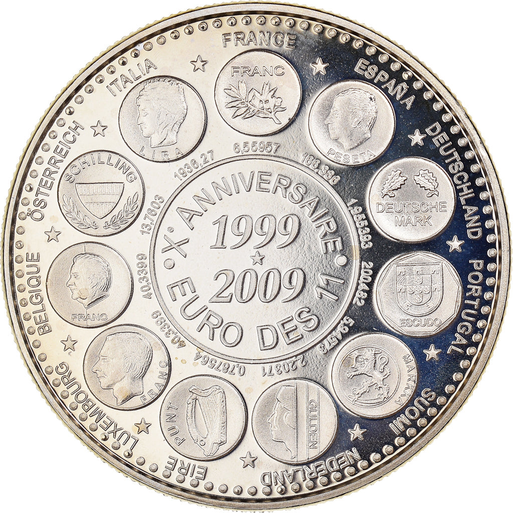 Francja, medal, Xème Anniversaire 