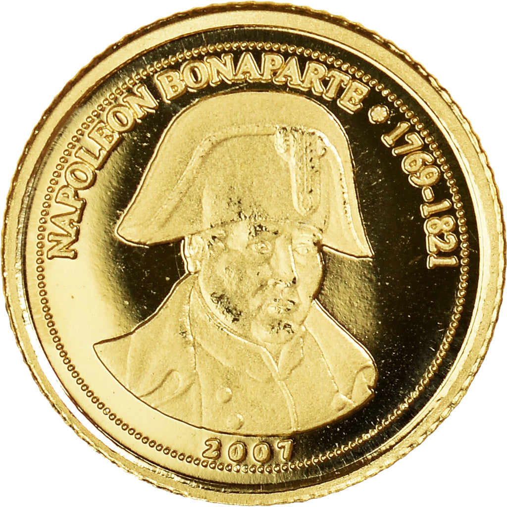 Coin, Congo, Napoléon Bonaparte, 1500 Francs CFA, 2007, MS(64), Gold