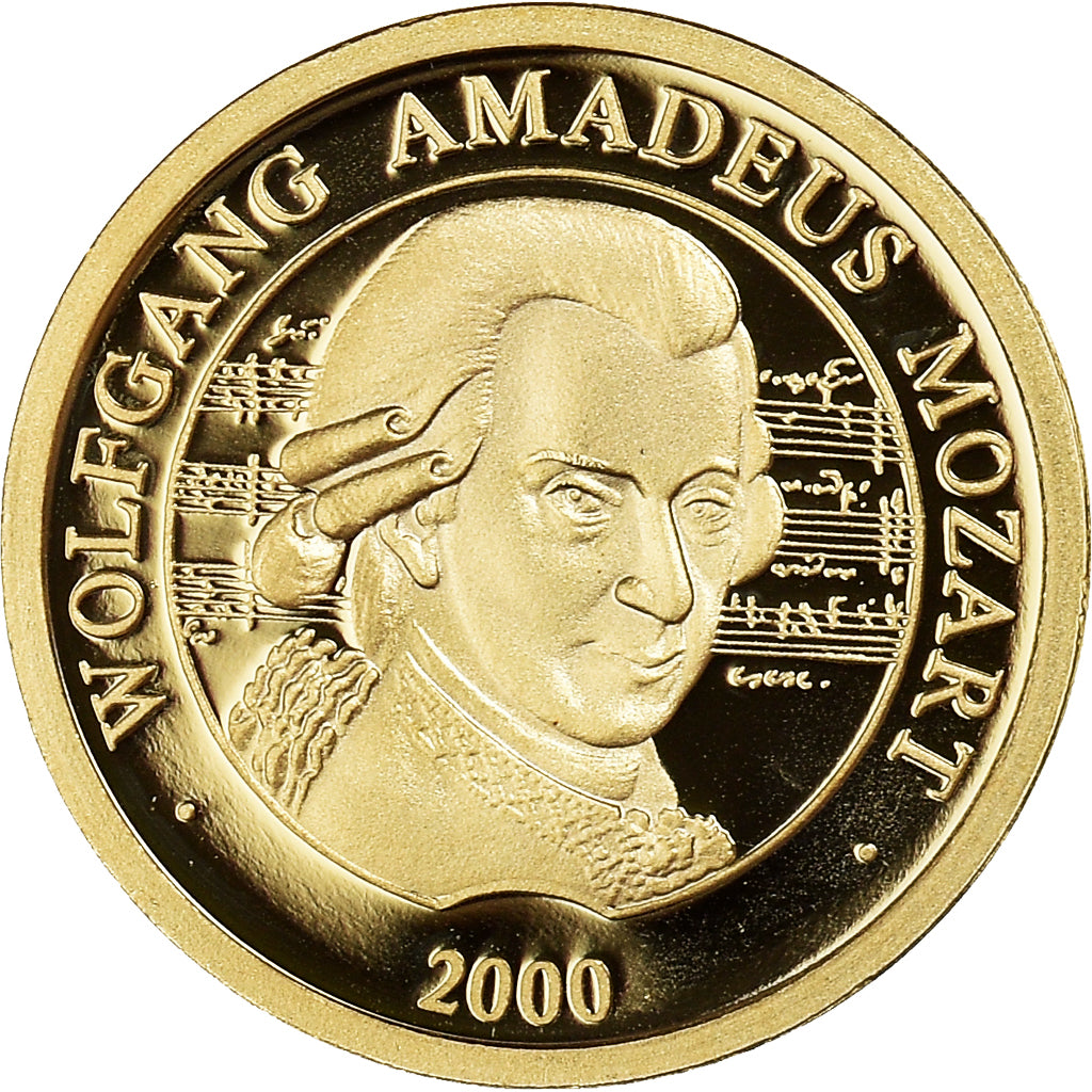 Frankreich, Medaille, Mozart, Arts & Culture, 2000, STGL, Gold
