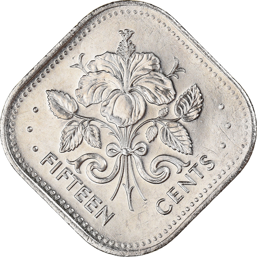 Coin, Bahamas, Elizabeth II, 15 Cents, 2005, Franklin Mint, MS(60-62)