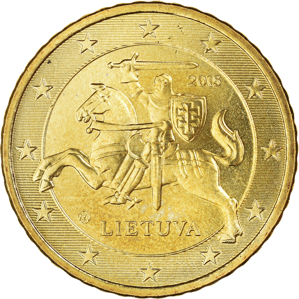 Lithouwen, 50 Euro Cent, 2015, UNC, Tin, KM:210