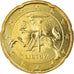 Litwa, 20 Euro Cent, 2015, MS(64), Mosiądz, KM:New