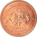 Lithuania, 5 Euro Cent, 2015, MS(60-62), Copper Plated Steel, KM:New