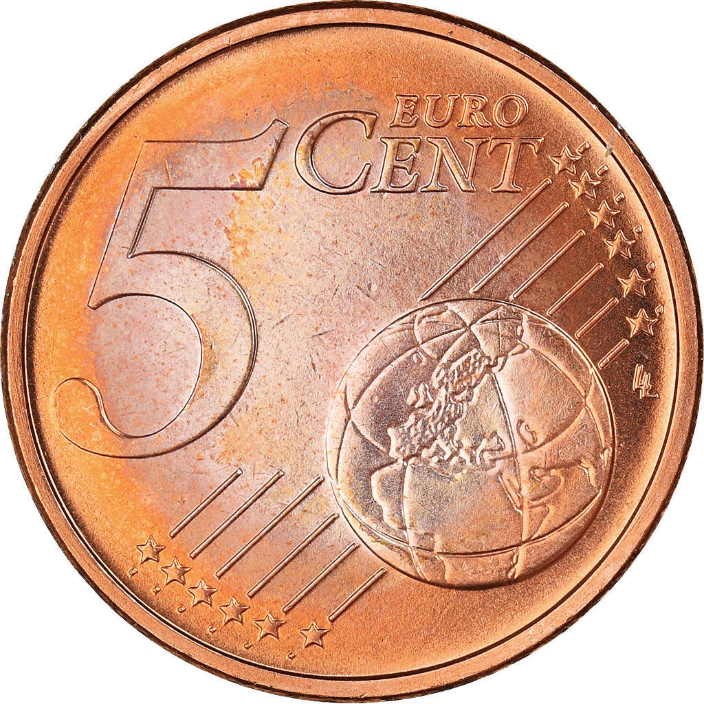 Lithuania, 5 Euro Cent, 2015, MS(60-62), Copper Plated Steel, KM:New