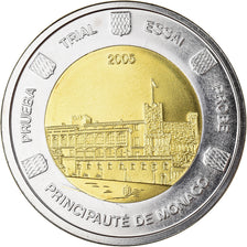 Monaco, 2 Euro, 2005, unofficial private coin, UNZ+, Bi-Metallic