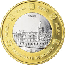 Monaco, 1 Euro, 2005, unofficial private coin, STGL, Bi-Metallic