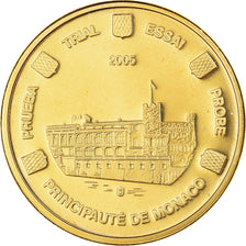 Monaco, 20 Euro Cent, 2005, unofficial private coin, MS(63), Brass