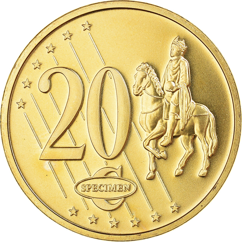 Monaco, 20 Euro Cent, 2005, unofficial private coin, MS(63), Brass