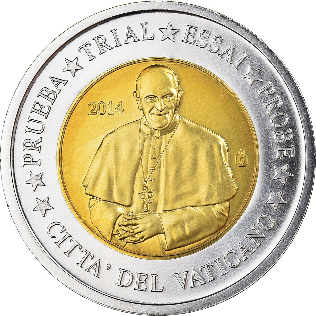 Vaticano, 2 Euro, 2014, unofficial private coin, FDC, Bi-metallico