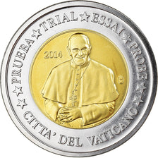 Vaticano, 2 Euro, 2014, unofficial private coin, SPL+, Bi-metallico