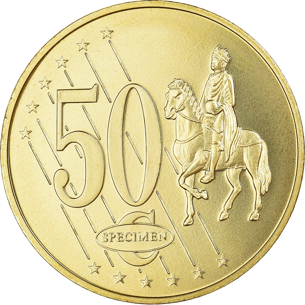 Vatican, 50 Euro Cent, 2014, unofficial private coin, MS(65-70), Brass