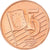 Vaticano, 5 Euro Cent, 2014, unofficial private coin, SC+, Cobre chapado en