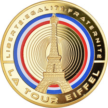 France, Medal, Les Fleurons Français, La Tour Eiffel, MS(65-70), Copper Plated