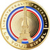 France, Medal, Les Fleurons Français, La Tour Eiffel, MS(65-70), Copper Plated