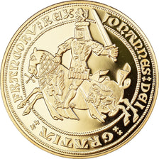 France, Médaille, Reproduction du Franc à Cheval, FDC, Copper Gilt