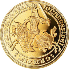 France, Médaille, Reproduction du Franc à Cheval, FDC, Copper Gilt