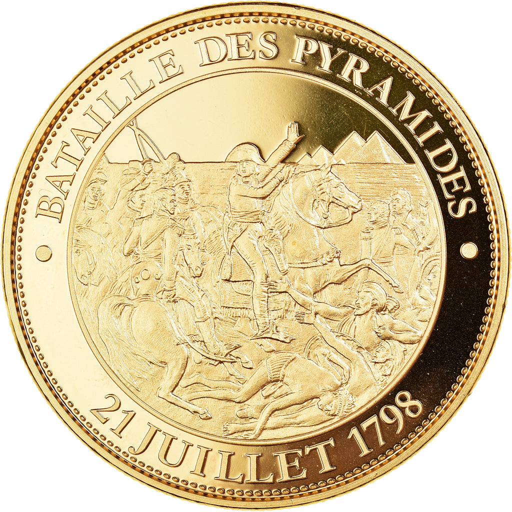 France, Medal, Napoléon Bonaparte, Bataille des Pyramides(1798), MS(65-70)