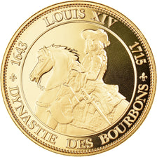 Francja, medal, Ludwik XIV, Les rois de France, Louis XIV, Historia, MS(65-70)