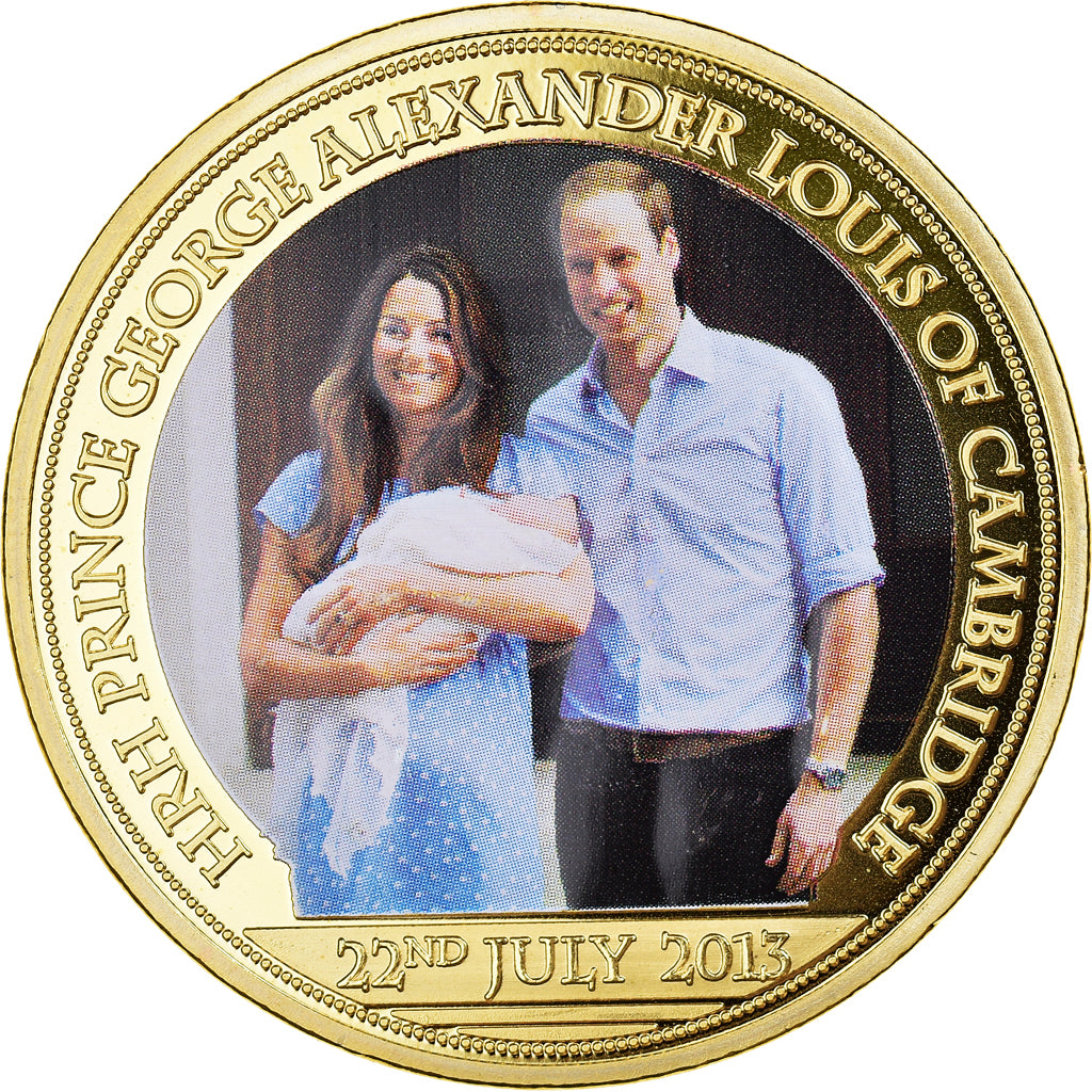 Regno Unito, medaglia, Prince George Alexander Louis of Cambridge, FDC, Rame
