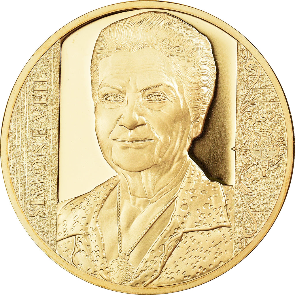 França, medalha, Simone Veil, les plus grand français., MS(65-70), Cobre