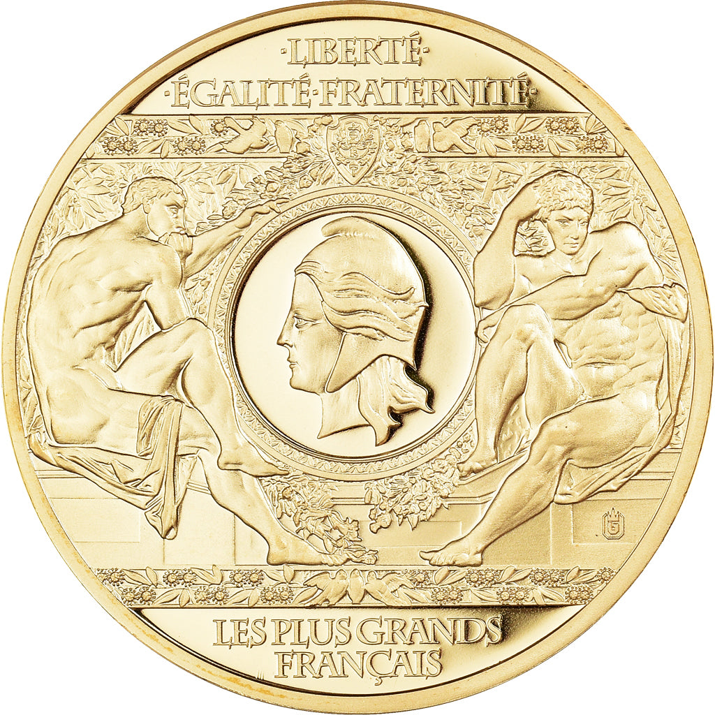 Francja, medal, Charles de Gaulle, Les Plus Grands Français, 2013, MS(65-70)