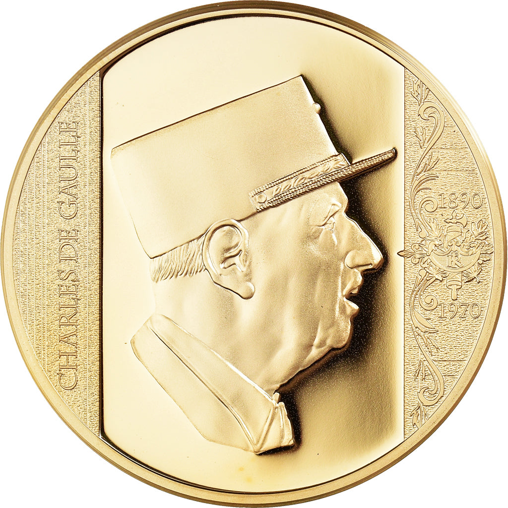 France, Médaille, Charles de Gaulle, Les Plus Grands Français, 2013, FDC