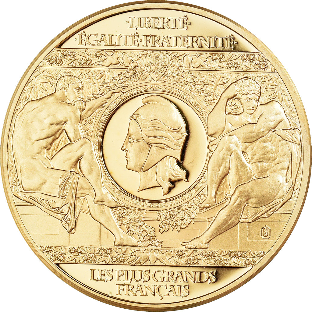 France, Médaille, Charles de Gaulle, Les Plus Grands Français, 2013, FDC