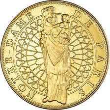 France, Token, Touristic token, Paris - Cathédrale notre Dame - Vierge à