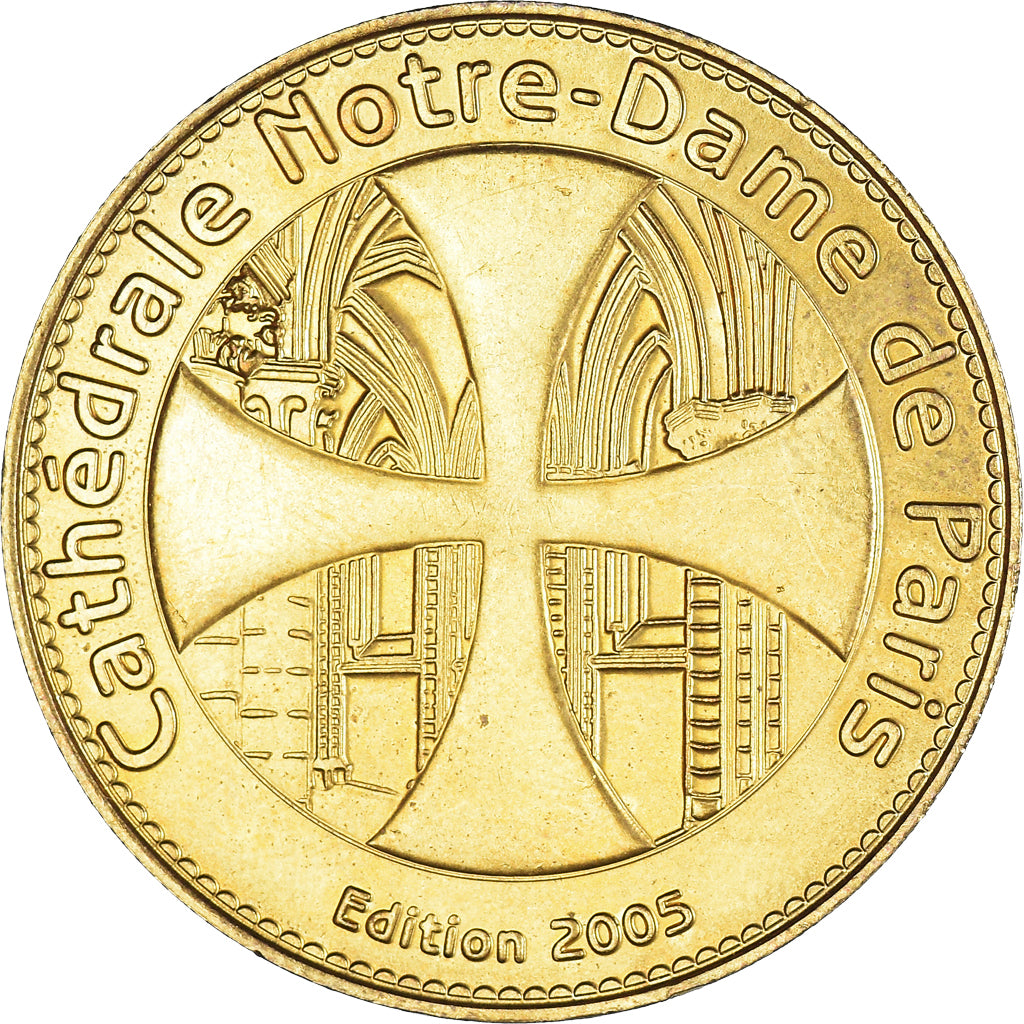 France, Token, Touristic token, Paris - Cathédrale notre Dame - Vierge à