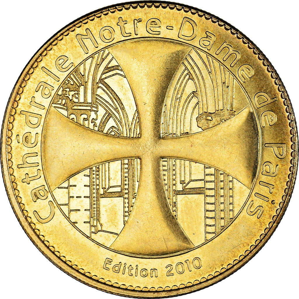 France, Token, Touristic token, Paris - Cathédrale Notre Dame - Vierge à
