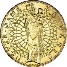 France, Token, Touristic token, Paris - Cathédrale notre Dame - Vierge à