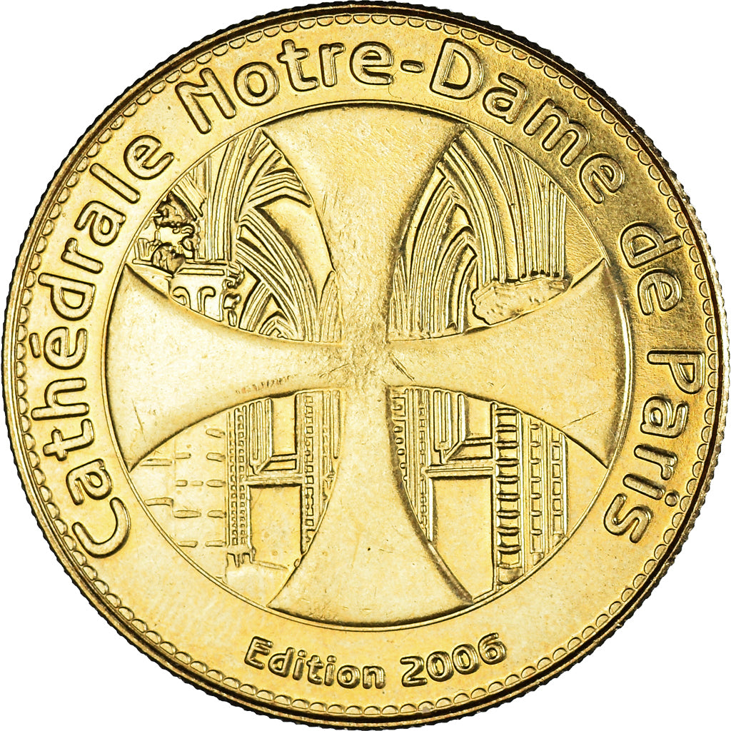 France, Token, Touristic token, Paris - Cathédrale notre Dame - Vierge à