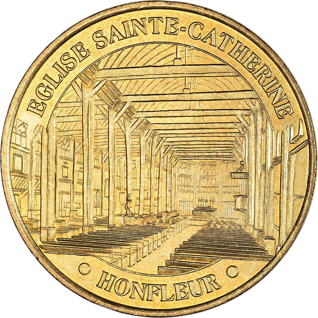 France, Token, Touristic token, 14/ Eglise Sainte-Catherine - Honfleur, 2003